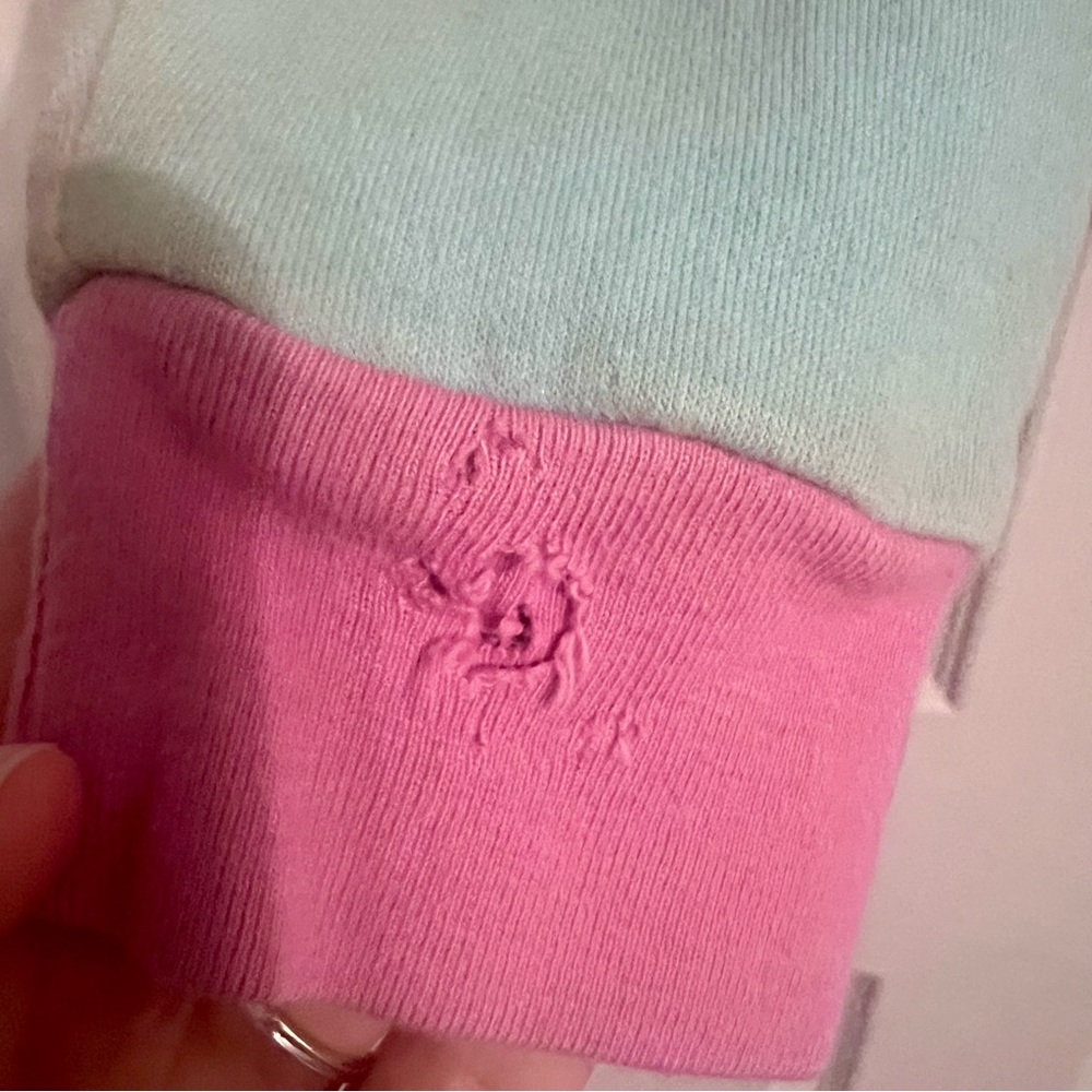 Adidas Kids Pastel Tie-Dye Hoodie - Pink and Blue - Picture 6 of 6